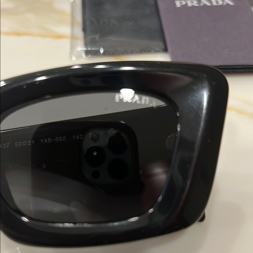 Prada Black Women's Sunglasses PR13Z - Brand New - Picture 3 of 10